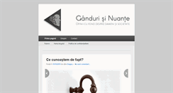 Desktop Screenshot of gandurisinuante.ro