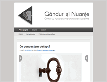 Tablet Screenshot of gandurisinuante.ro
